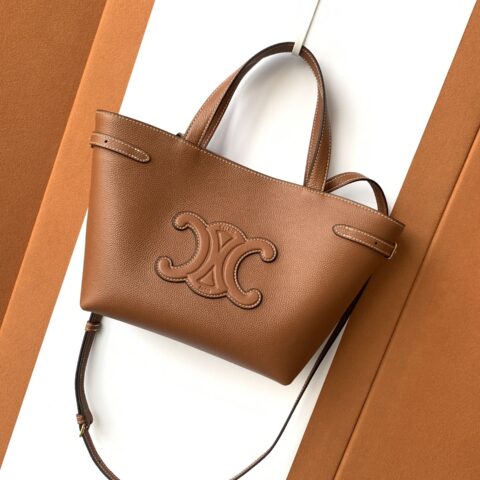 CELINE 最新秋冬CABAS ANAIS 粒面牛皮革手袋👜 小号 款号：118613