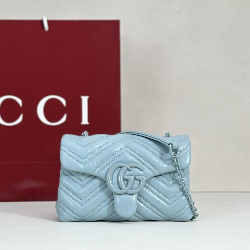 GUCCI 专柜品质，顶级原单货，实物实拍！款号856368冰蓝色