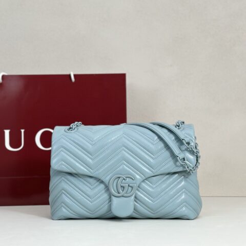 GUCCI 专柜品质，顶级原单货，实物实拍！款号850676冰蓝色