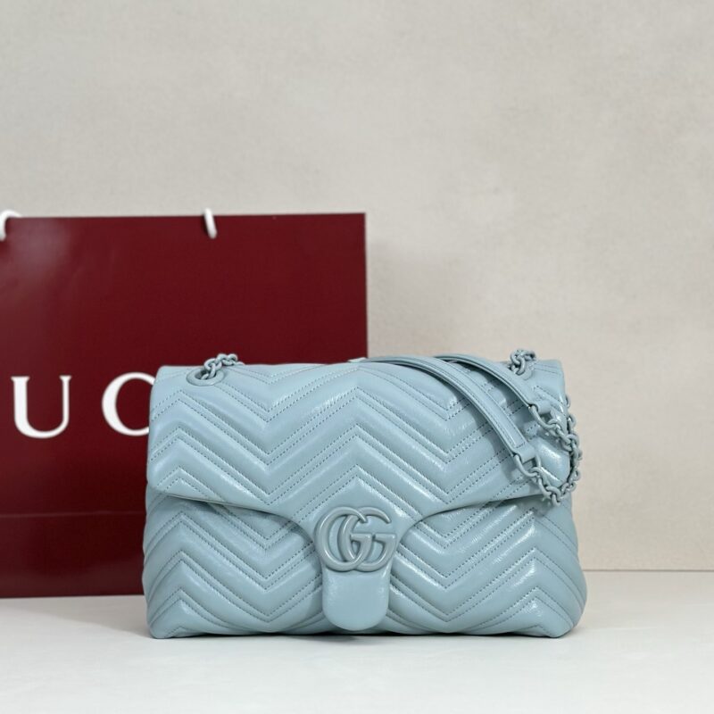 GUCCI 专柜品质，顶级原单货，实物实拍！款号850676冰蓝色