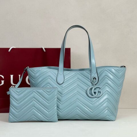 GUCCI 专柜品质，顶级原单货，实物实拍！款号855279冰蓝色