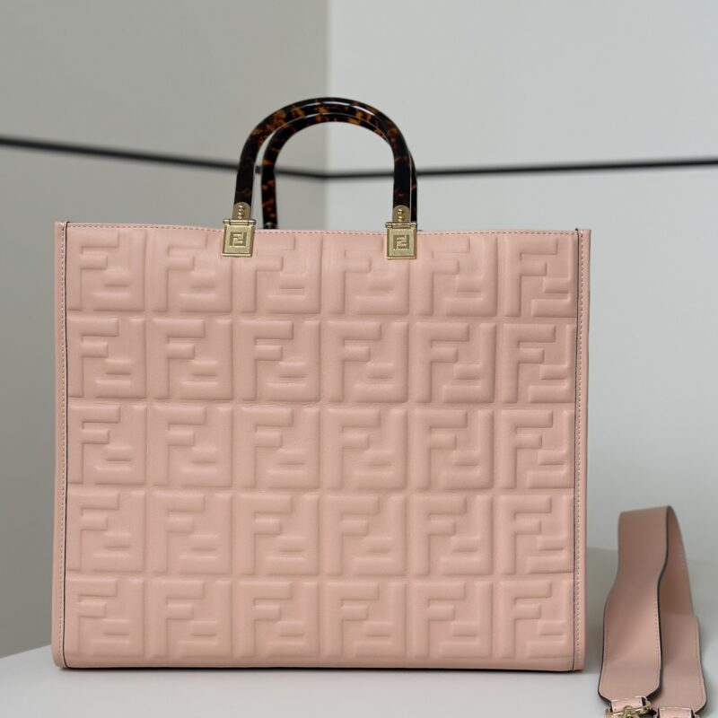 FENDI  牛皮搭配超高级琥珀手挽的购物袋 款号8597 L