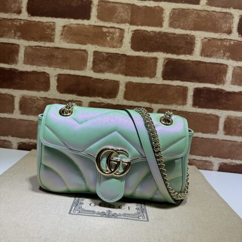 GUCCI 专柜品质，顶级原单货，实物实拍！款号443497幻彩绿