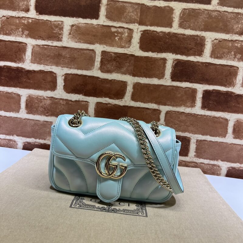 GUCCI 专柜品质，顶级原单货，实物实拍！446744幻彩浅蓝