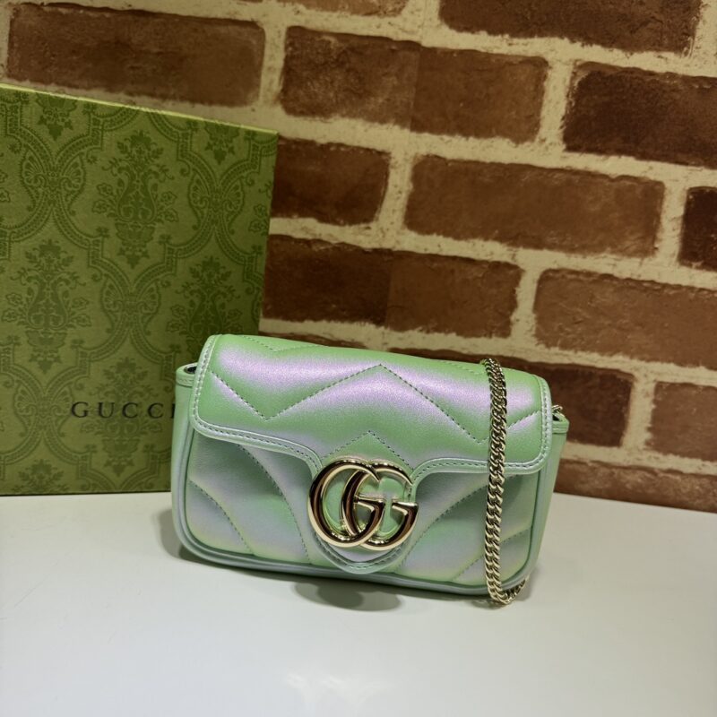 GUCCI 专柜品质，顶级原单货，实物实拍！款号476433幻彩绿