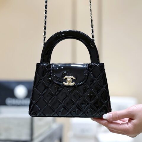 CHANEL 26C 漆皮Kelly包👜 AS4416