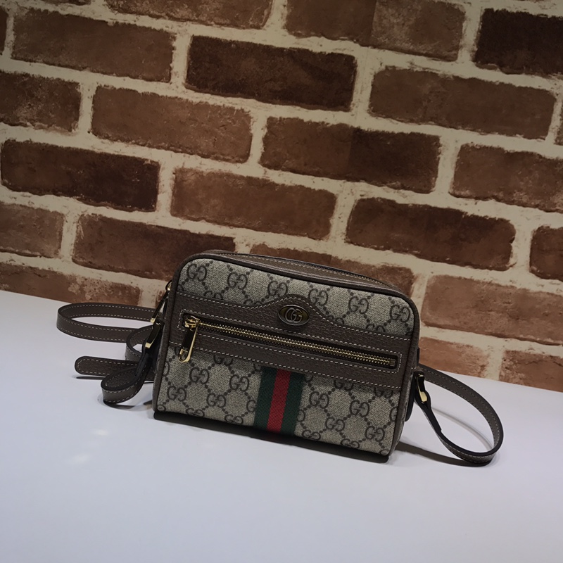 GUCCI 专柜品质，顶级原单货，实物实拍！款号517350啡色/红绿带