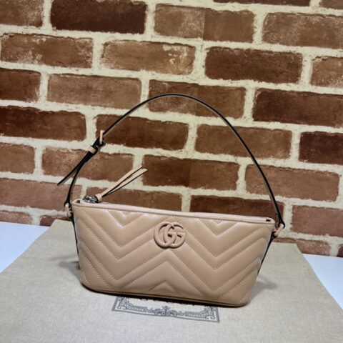 GUCCI 专柜品质，顶级原单货，实物实拍！款号739166玫瑰米色