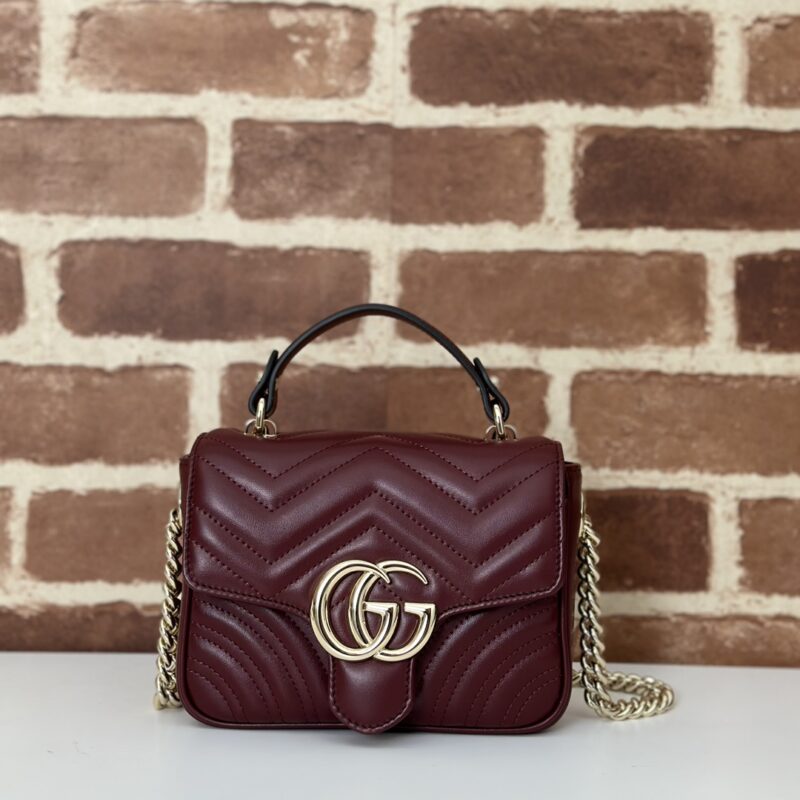 GUCCI 专柜品质，顶级原单货，实物实拍！811238酒红
