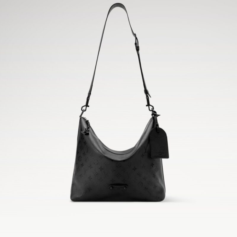 【原单精品】M27856黑灰花 男包购物袋 Vagabond Hobo 手袋