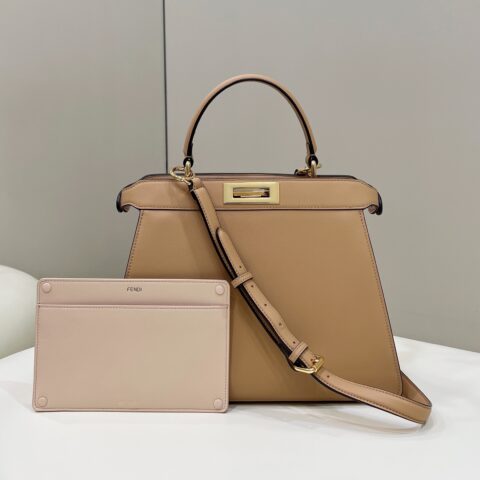 FENDI PEEKABOO I See U 款号70193杏色