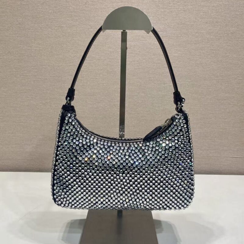 PRADA 升级版Hobo 1N204M水晶包
