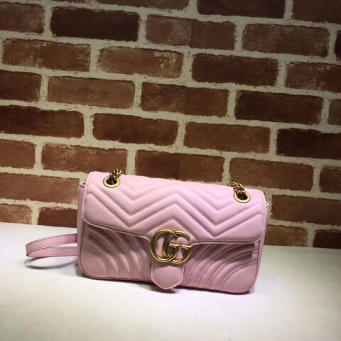 GUCCI 专柜品质，顶级原单货，实物实拍！443497浅粉