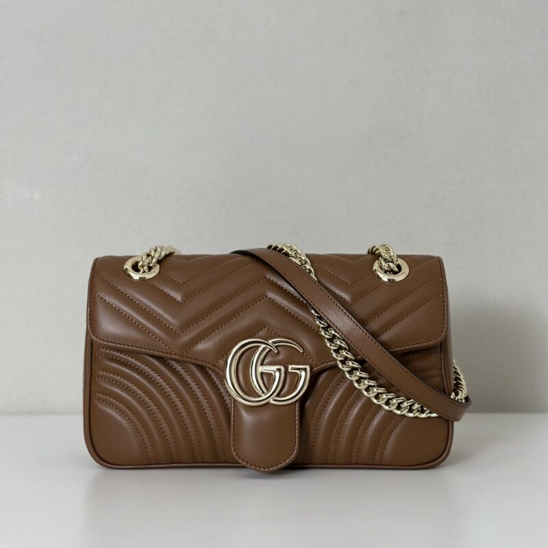 GUCCI 专柜品质，顶级原单货，实物实拍！款号443497新棕色