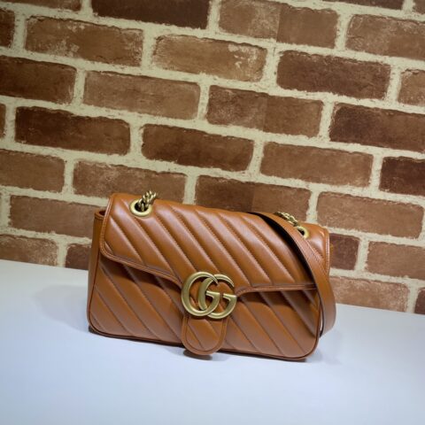 GUCCI 专柜品质，顶级原单货，实物实拍！443497棕色