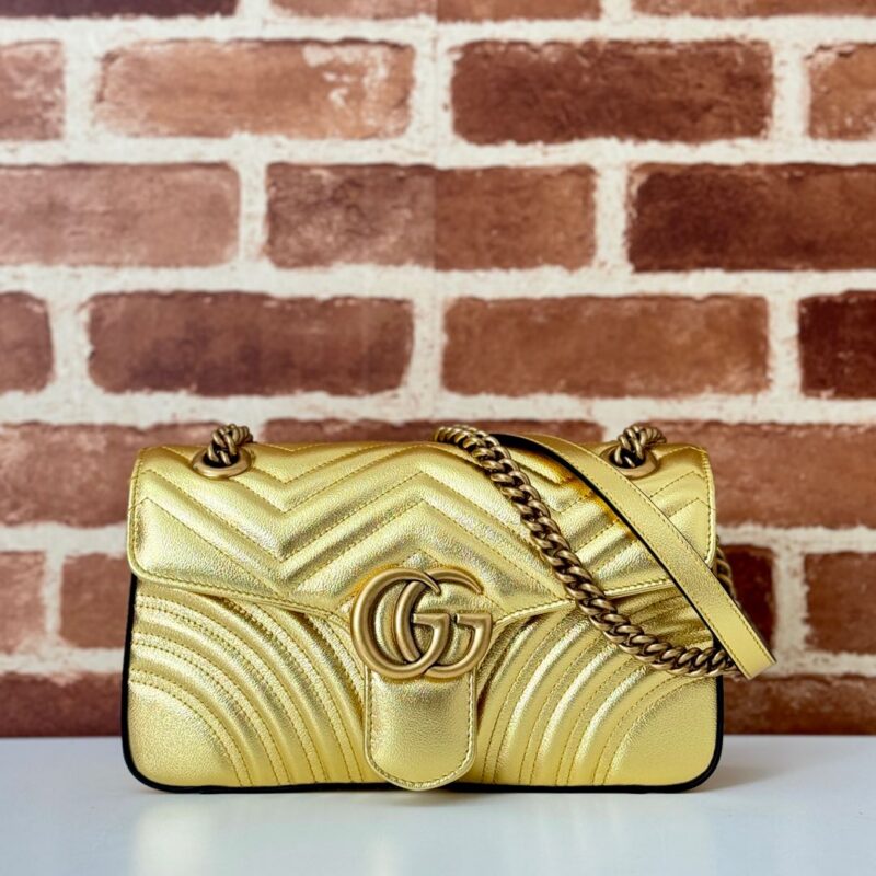 GUCCI 专柜品质，顶级原单货，实物实拍！款号443497金色