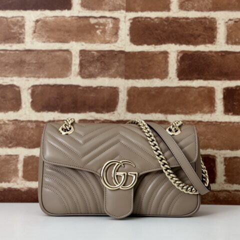 GUCCI 专柜品质，顶级原单货，实物实拍！款号443497灰褐色