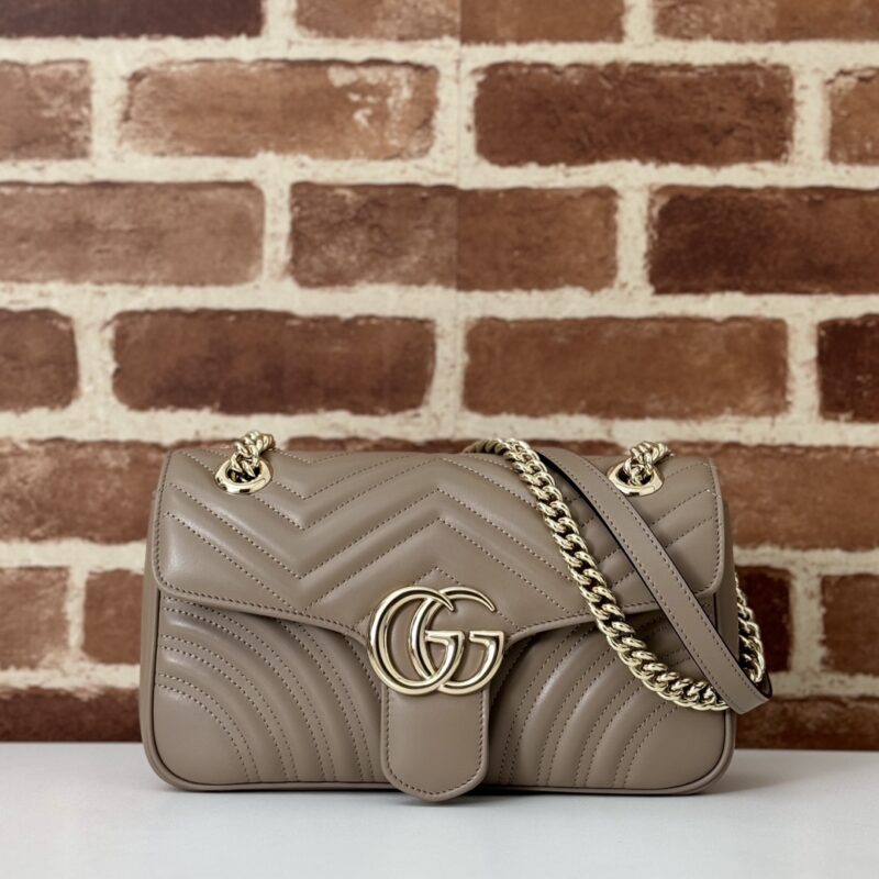 GUCCI 专柜品质，顶级原单货，实物实拍！款号443497灰褐色