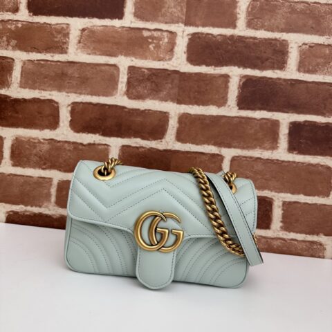 GUCCI 专柜品质，顶级原单货，实物实拍！446744淡浅绿