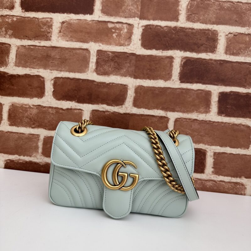 GUCCI 专柜品质，顶级原单货，实物实拍！446744淡浅绿