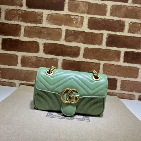 GUCCI 专柜品质，顶级原单货，实物实拍！款号446744浅绿
