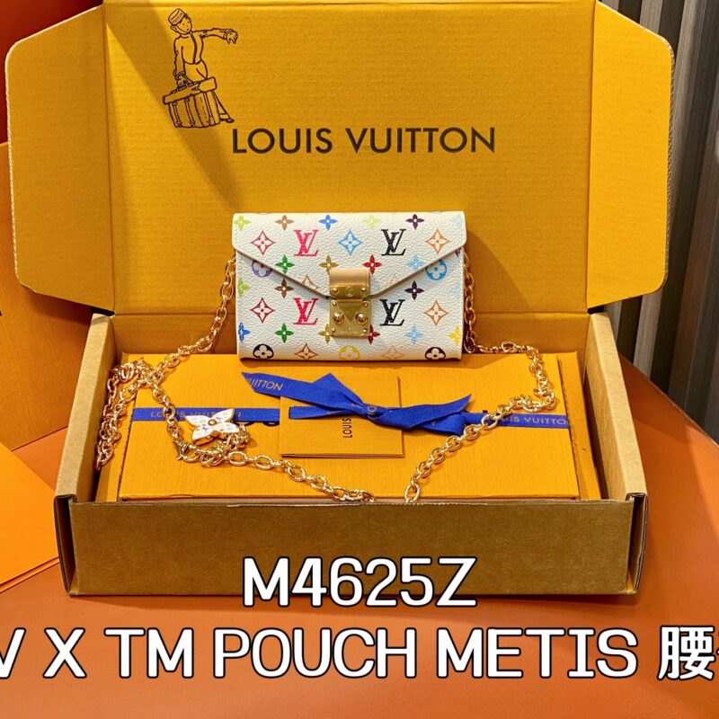 【原单精品】M4625Z白彩 链条腰包腰带 LV X TM POUCH METIS 腰带