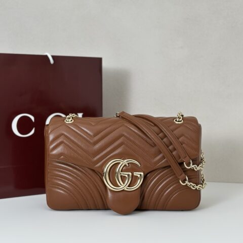 GUCCI 专柜品质，顶级原单货，实物实拍！款号838985棕色