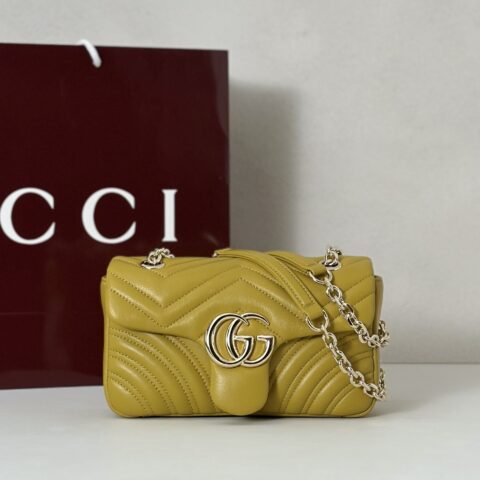 GUCCI 专柜品质，顶级原单货，实物实拍！837280芥末黄