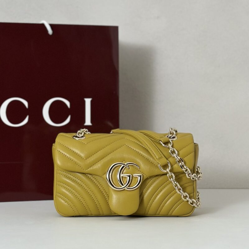 GUCCI 专柜品质，顶级原单货，实物实拍！837280芥末黄