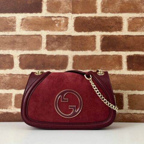 GUCCI 专柜品质，顶级原单货，实物实拍！款号815715酒红磨砂