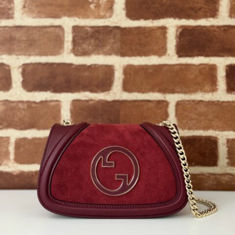 GUCCI 专柜品质，顶级原单货，实物实拍！款号815711酒红磨砂