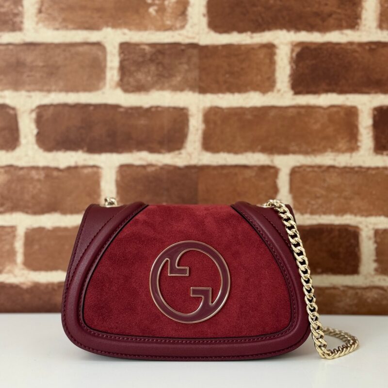 GUCCI 专柜品质，顶级原单货，实物实拍！款号815711酒红磨砂