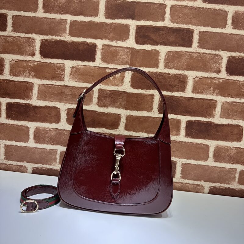 GUCCI 专柜品质，顶级原单货，实物实拍！782849酒红漆皮