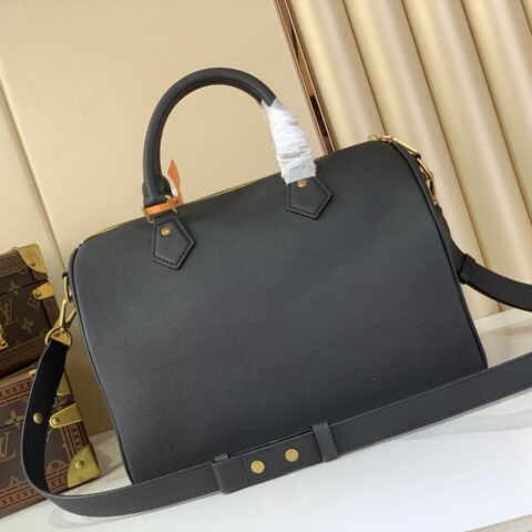 【原单精品】M24891黑色 全皮speedy枕头包 SPEEDY SOFT 30 手袋