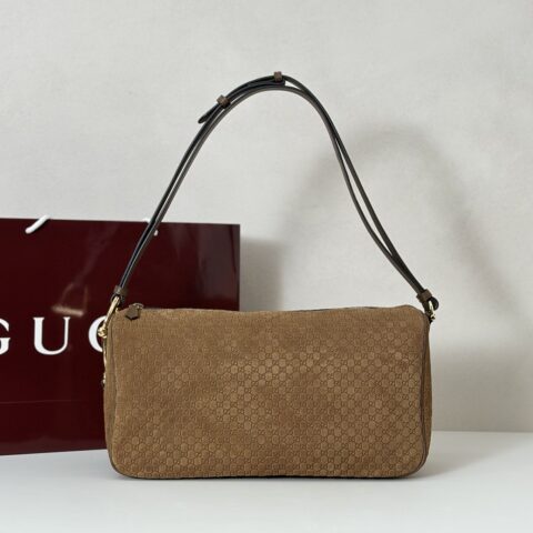 GUCCI 专柜品质，顶级原单货，实物实拍！款号862530棕反绒压