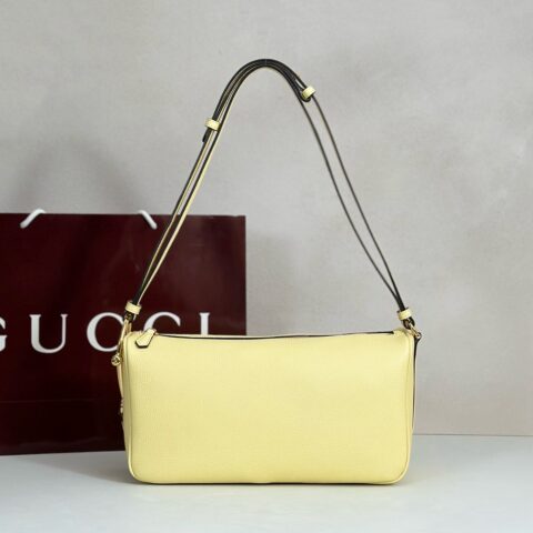 GUCCI 专柜品质，顶级原单货，实物实拍！款号860787浅黄色