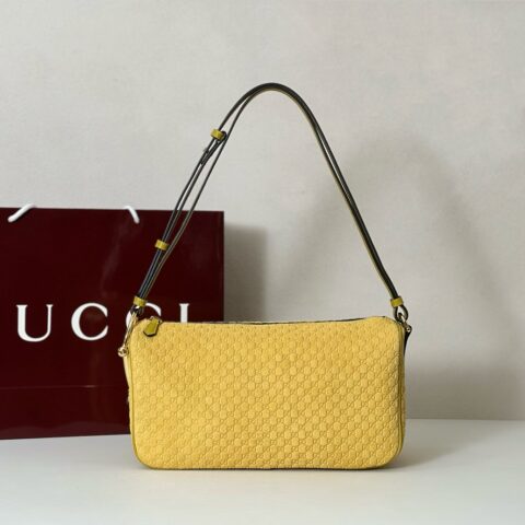 GUCCI 专柜品质，顶级原单货，实物实拍！款号860787黄反绒压