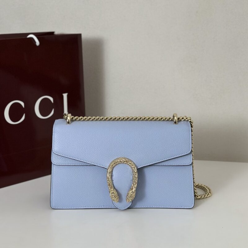 GUCCI 专柜品质，顶级原单货，实物实拍！795005浅蓝荔枝纹