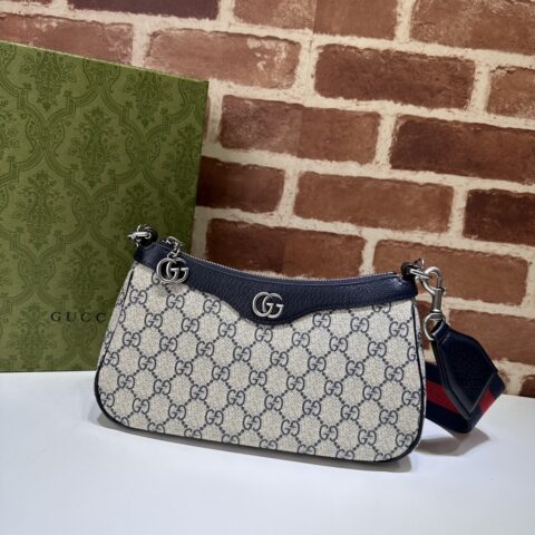 GUCCI 专柜品质，顶级原单货，实物实拍！款号735132蓝胶GG/古银
