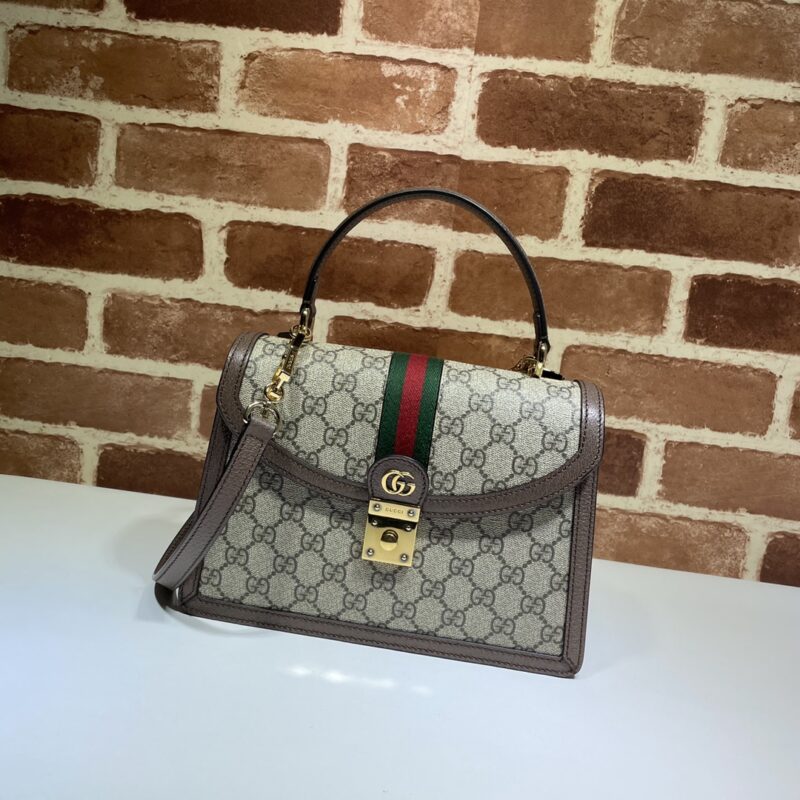 GUCCI 专柜品质，顶级原单货，实物实拍！款号651055啡色/红绿带