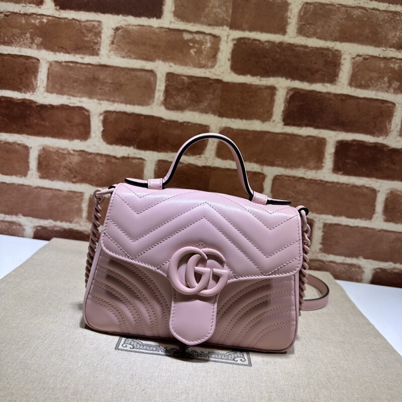GUCCI 专柜品质，顶级原单货，实物实拍！702563粉皮粉G
