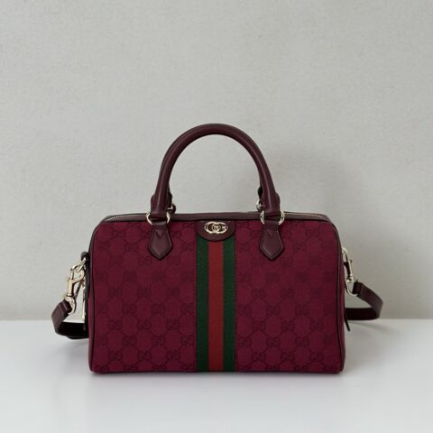 GUCCI 专柜品质，顶级原单货，实物实拍！款号772061酒红布