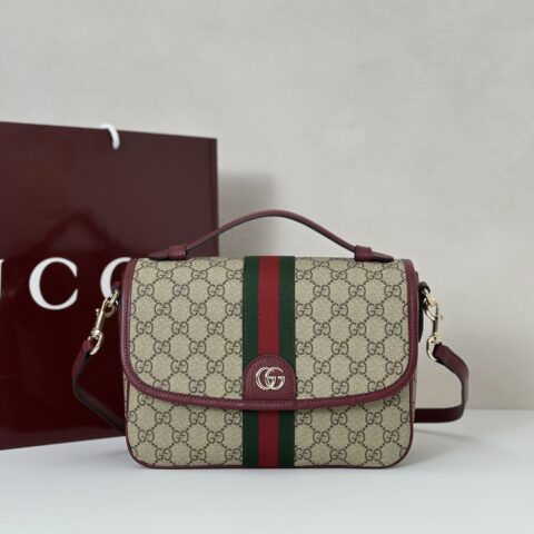GUCCI 专柜品质，顶级原单货，实物实拍！款号836842啡胶/酒红