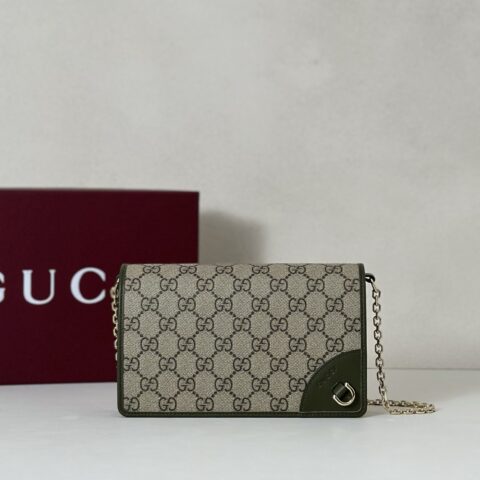 GUCCI 专柜品质，顶级原单货，实物实拍！853716啡胶/深绿