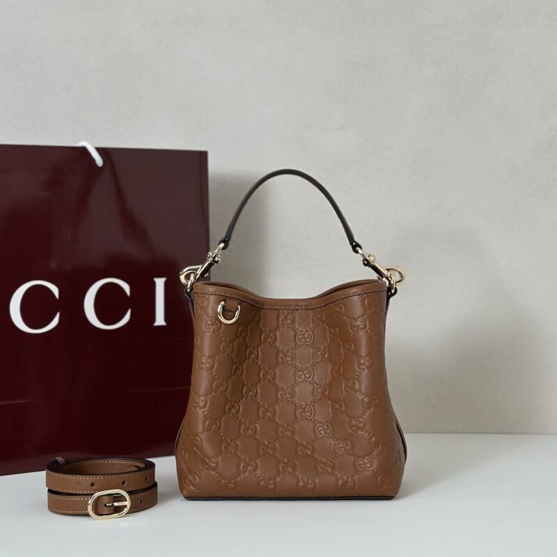 GUCCI 专柜品质，顶级原单货，实物实拍！款号815118棕色压字