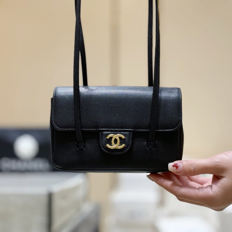 CHANEL 26P Preppy coco包王👜 AP5068黑色