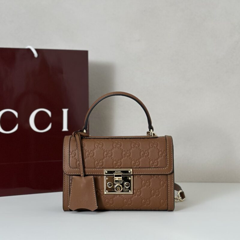 GUCCI 专柜品质，顶级原单货，实物实拍！款号848884棕色压字