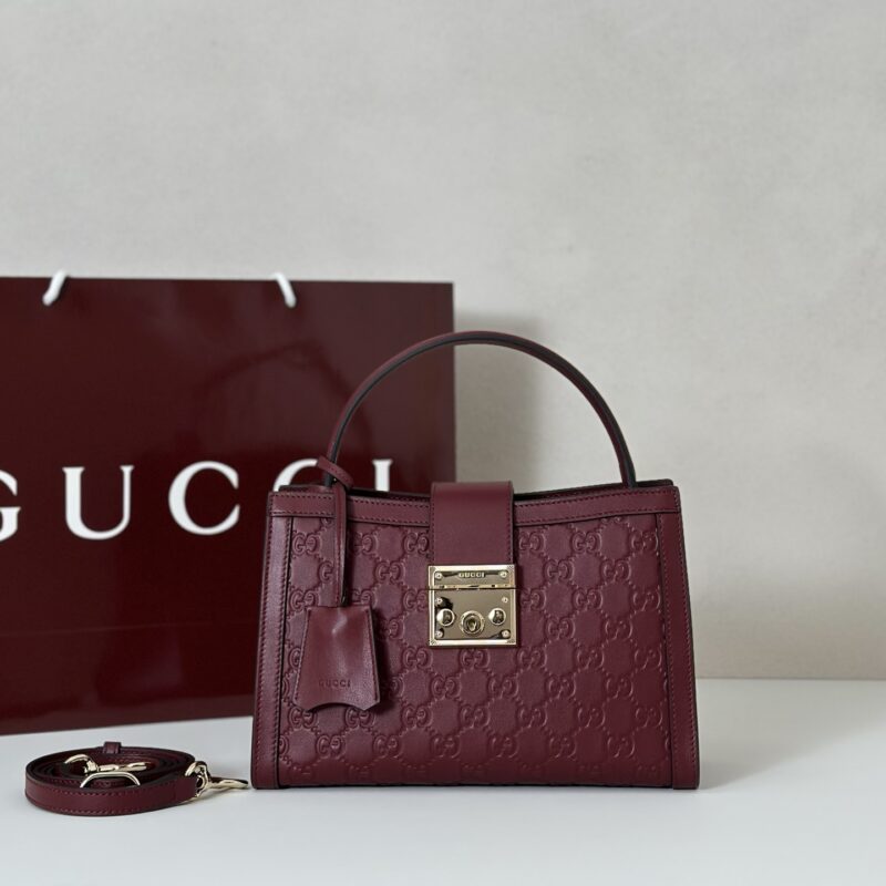 GUCCI 专柜品质，顶级原单货，实物实拍！款号838992酒红压字