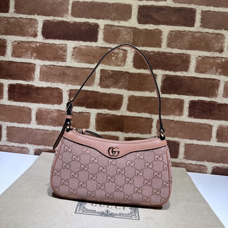 GUCCI 专柜品质，顶级原单货，实物实拍！款号735145粉布·粉猪纹