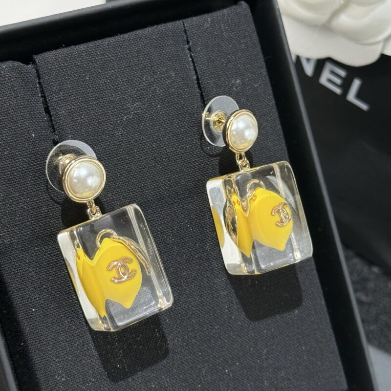 ❗️新品❗️  ☀️新款☑️ 香奈儿双C 26柠檬🍋耳钉耳环 ☀️